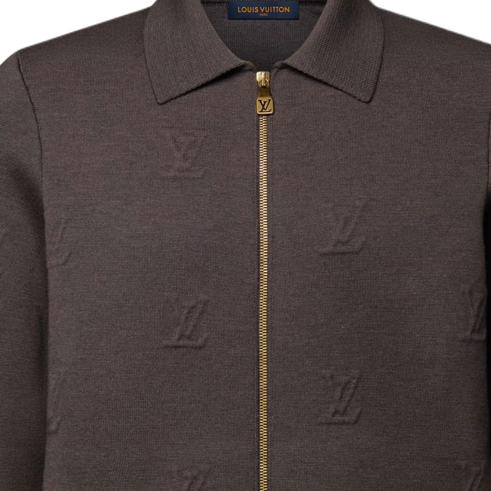 Мужская куртка Louis Vuitton BLASON SS26 (черная) — фото 4