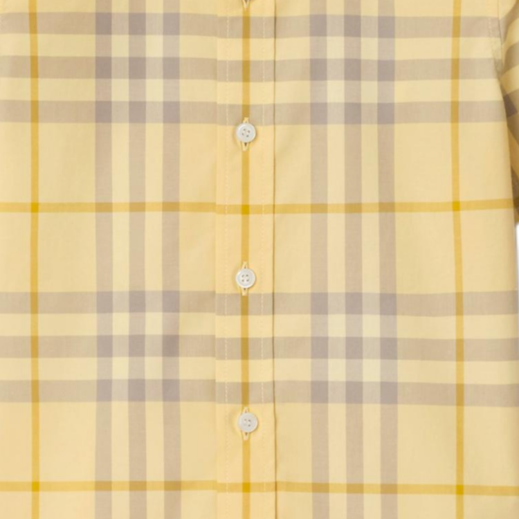 Рубашка Burberry (желтая) — фото 4