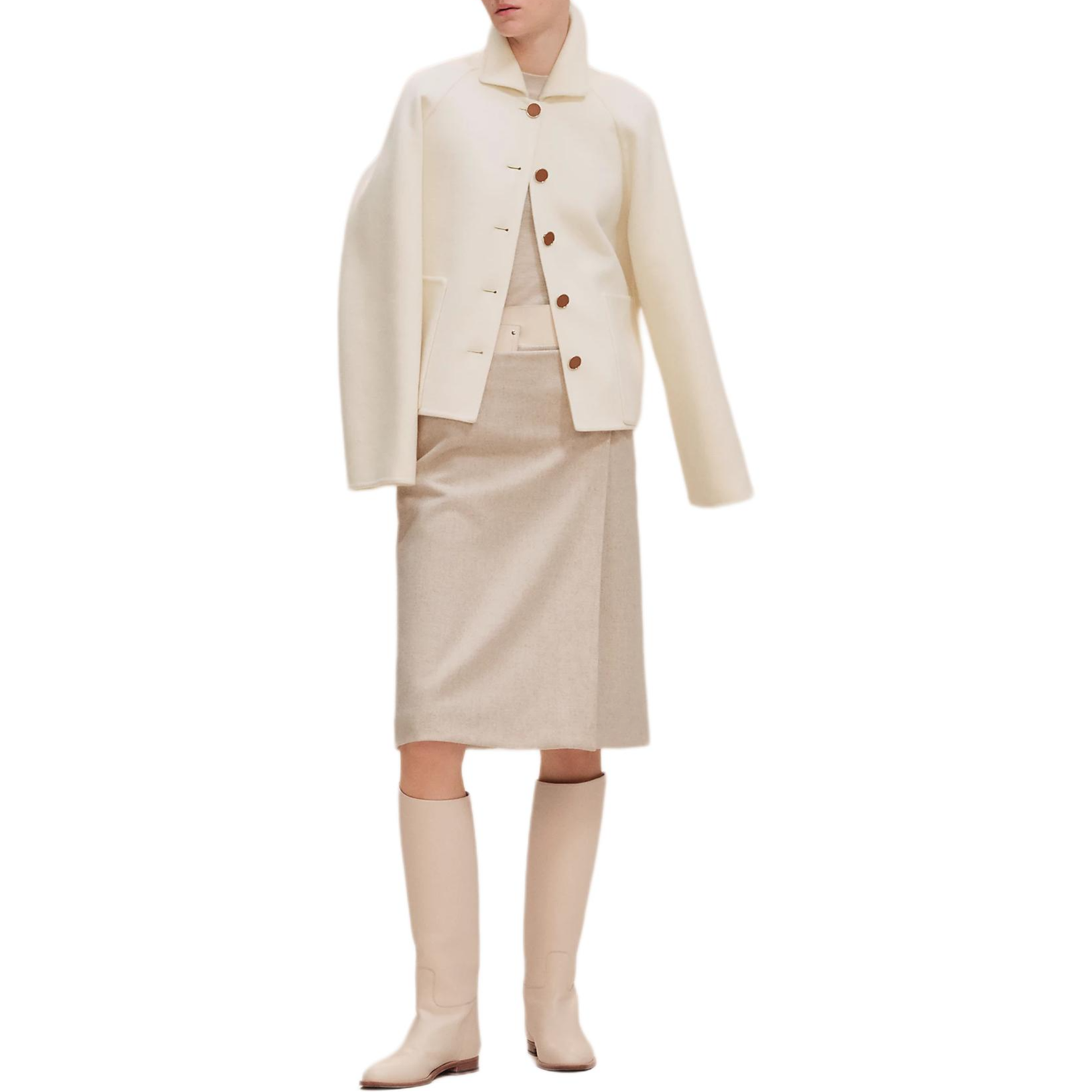 Женская куртка Hermes SS26 (серая) — фото 3