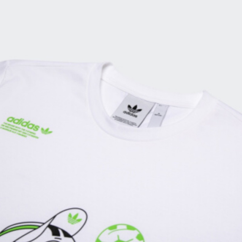 Adidas Originals Fun Graphic T2 T Shirt Men’s Pink White