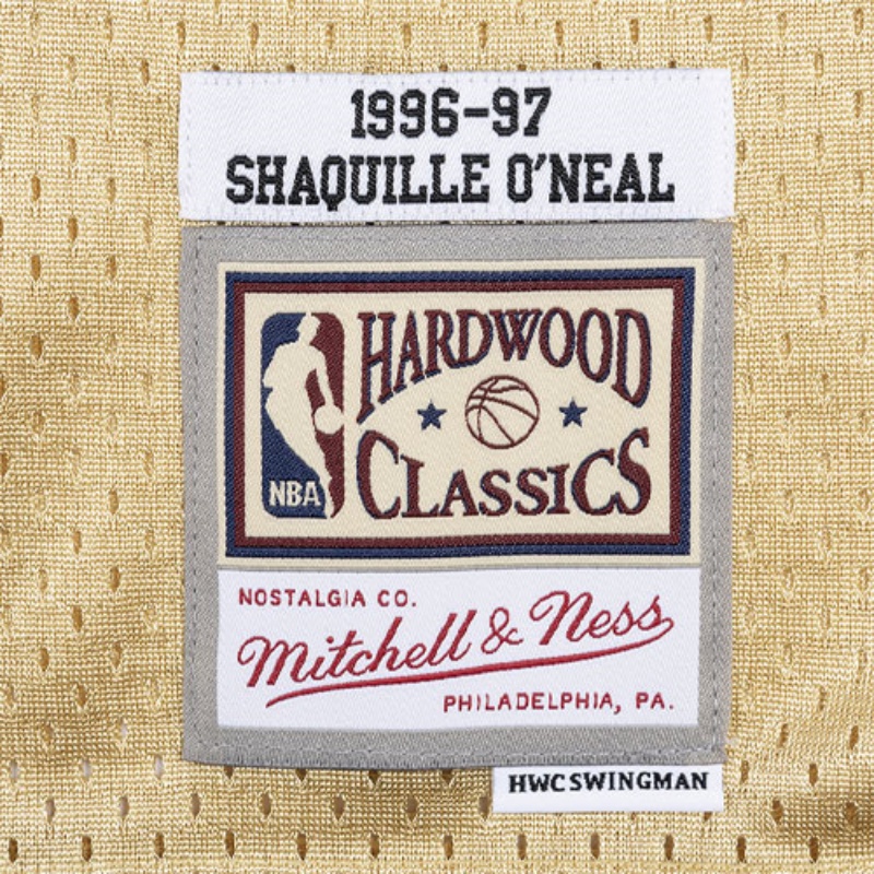 Mitchell Ness Basketball Jersey Unisex Gold