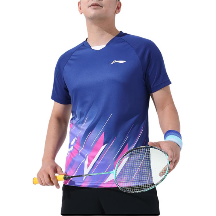 Li Ning Badminton Jersey Men’s Dark Royal Blue
