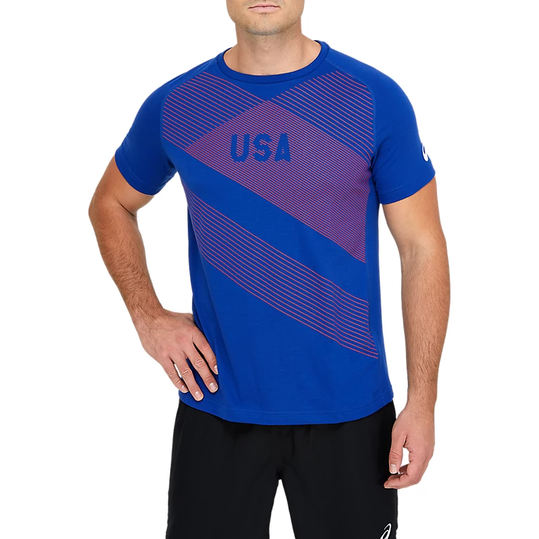 ASICS Track And Field Clothing Men’s Blue