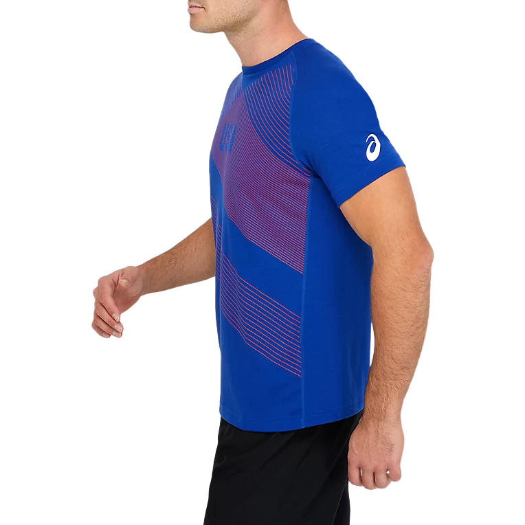 ASICS Track And Field Clothing Men’s Blue