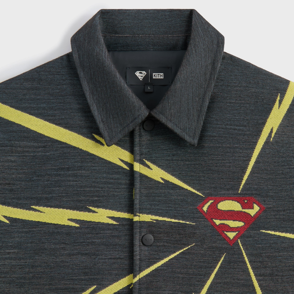 Унисекс куртка KITH x Superman Monday Program SS25 (черный) — фото 3