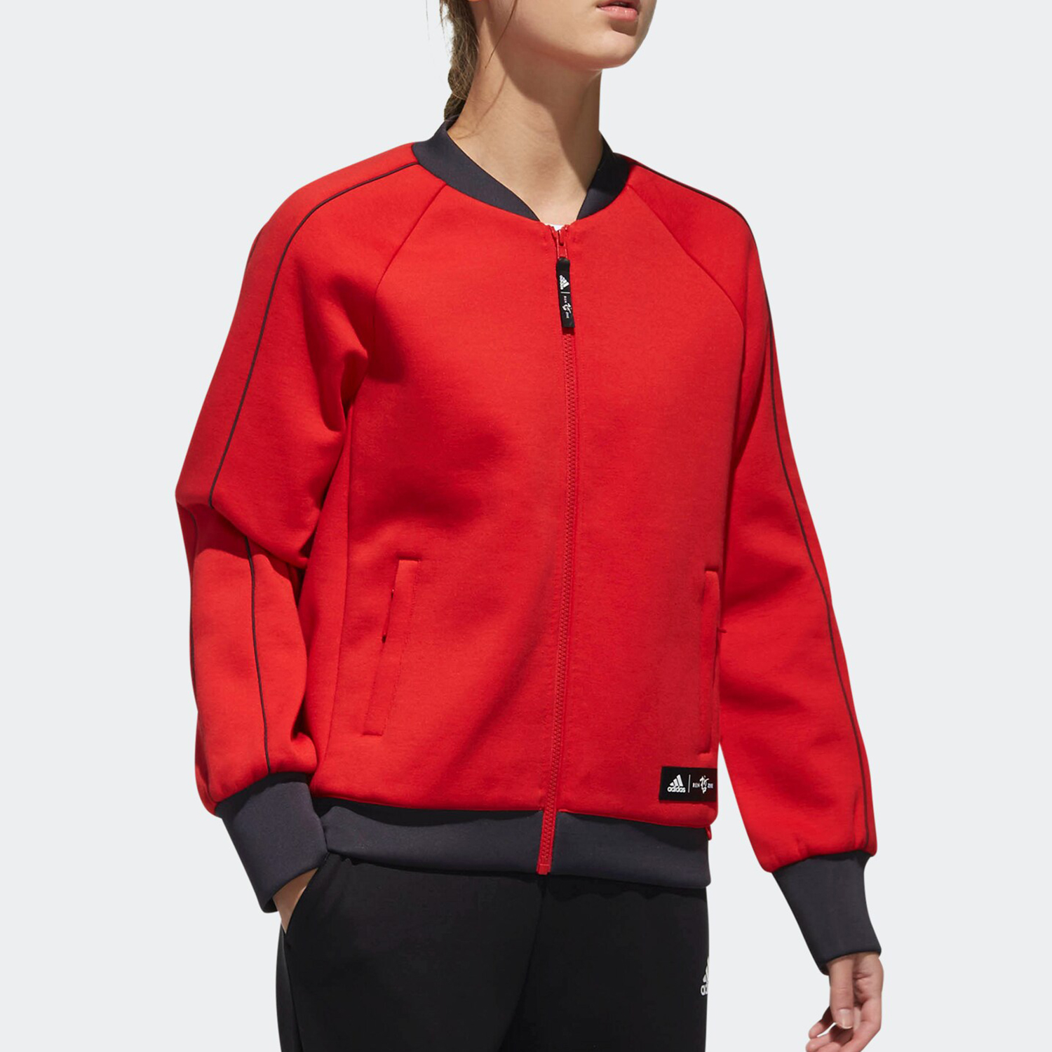 Мужская худи adidas CNY JKT KN Bomb (красный) — фото 3