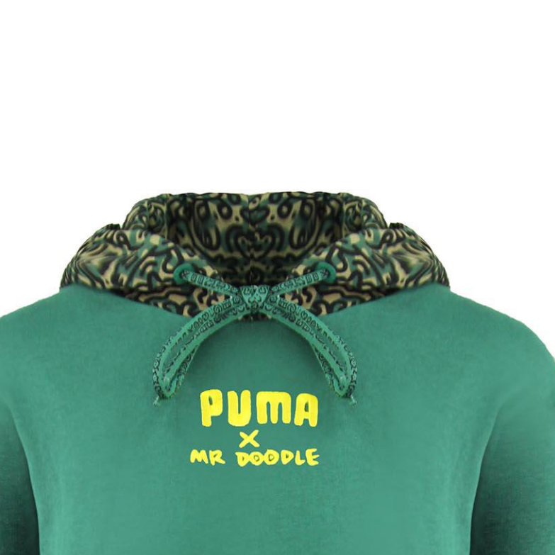 Женское платье PUMA x Mr. Doodle Logo (зеленое) — фото 2