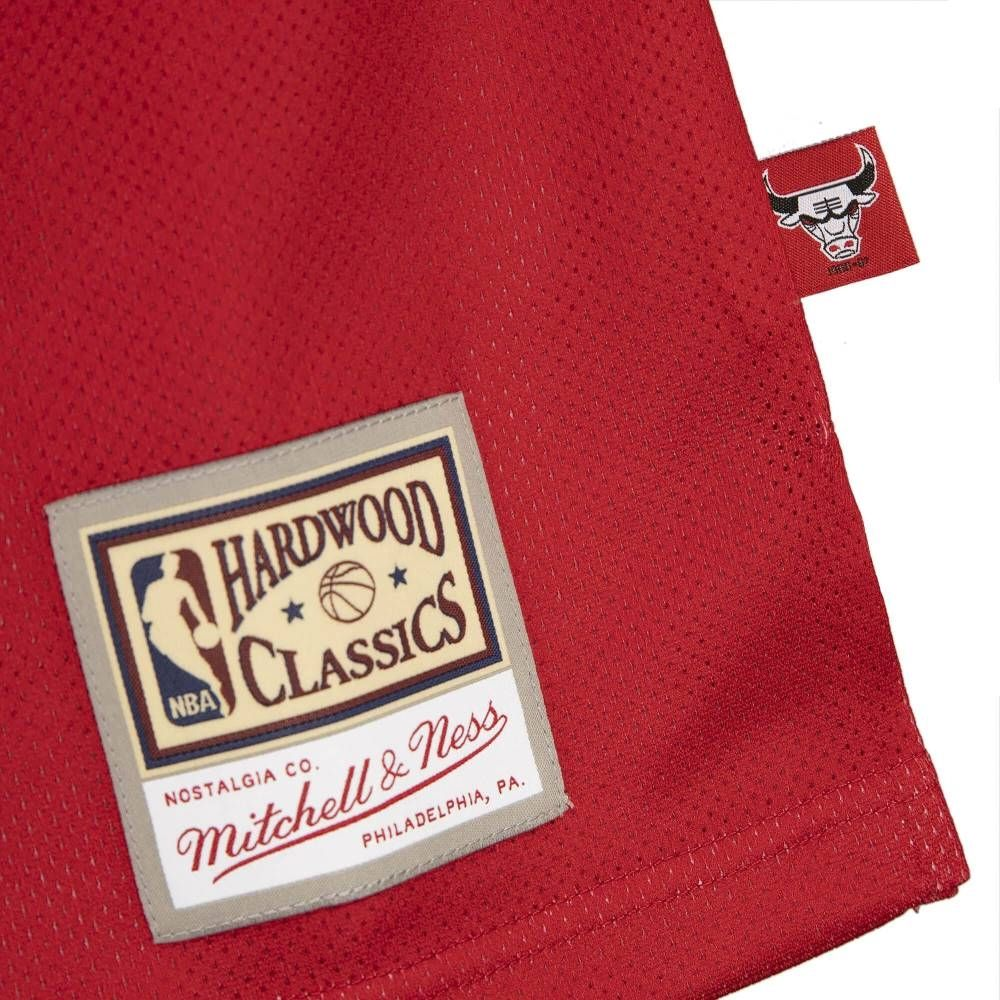 Mitchell Ness Basketball Jerseys Men’s Red Moderate Straight Fit