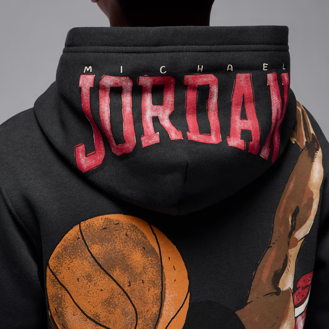 Детское худи Jordan Sketch Pullover (серое) — фото 3