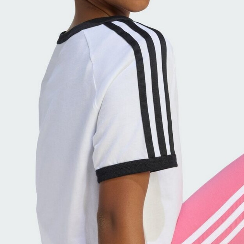 Футболка adidas originals 3 Stripes (синяя) — фото 4