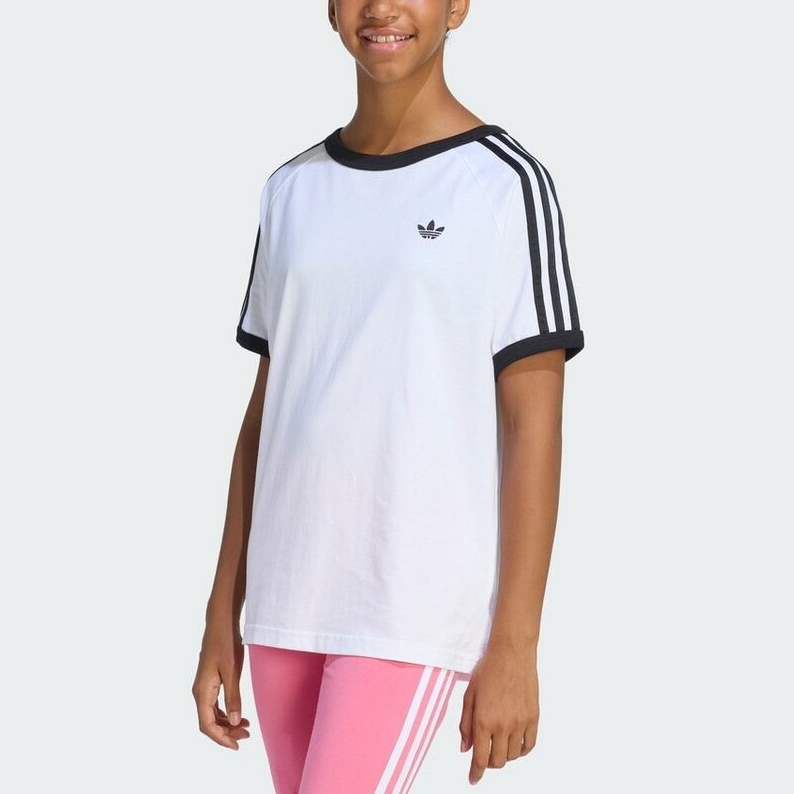 Футболка adidas originals 3 Stripes (синяя) — фото 2