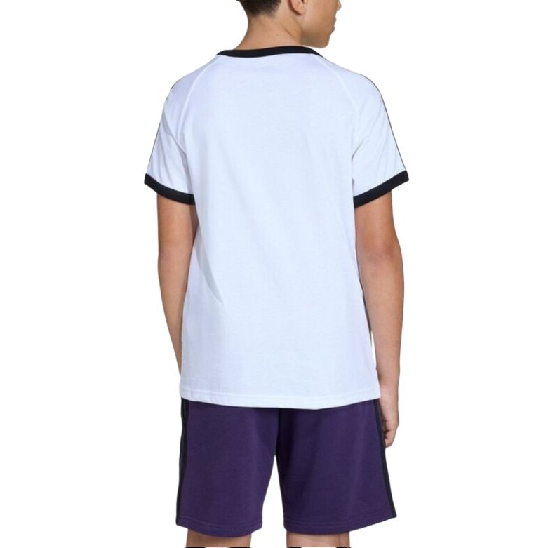 Футболка adidas originals 3 Stripes (синяя) — фото 3