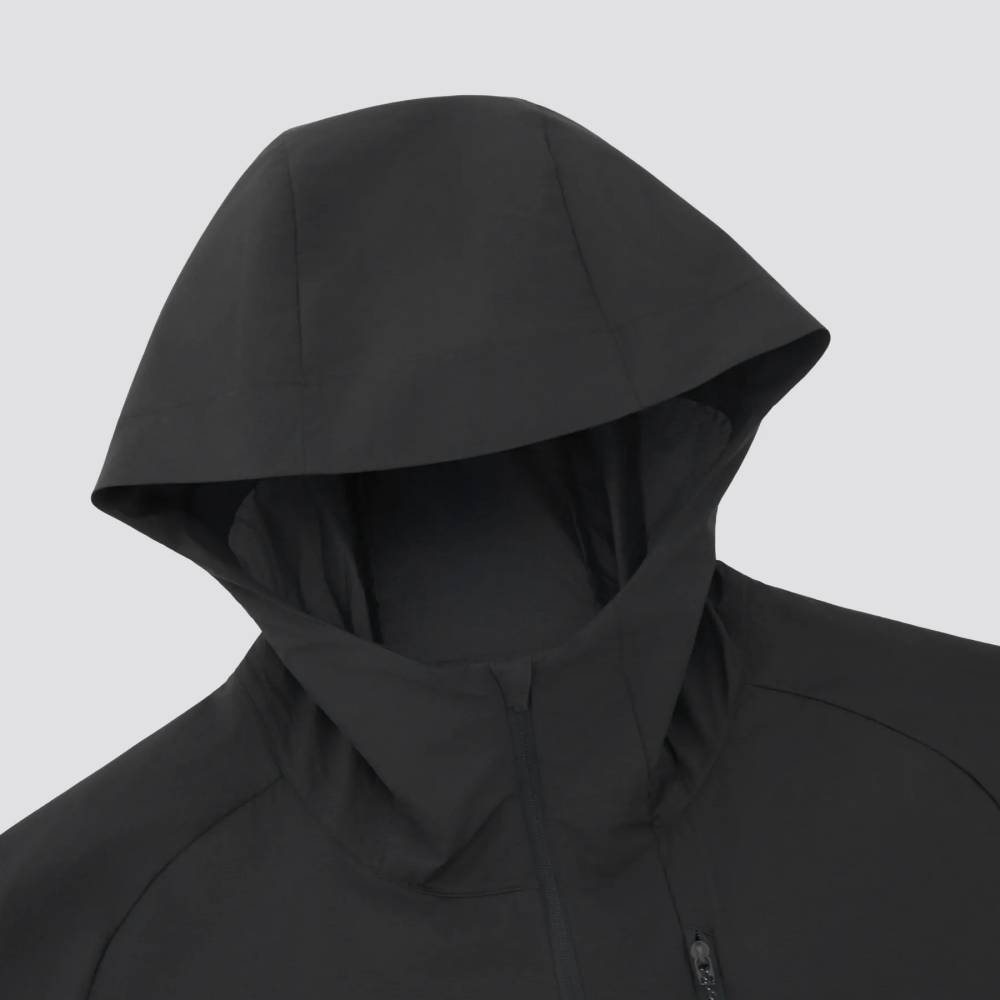 Мужская куртка Salomon PL WIND JKT M (темно-черная) — фото 3