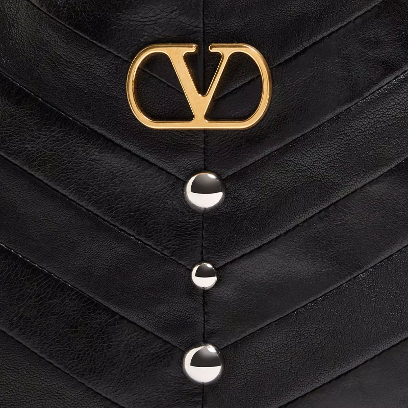 Женская сумка Valentino V (черная) — фото 6