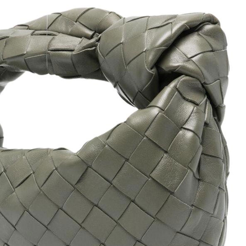 Женская сумка Bottega Veneta JODIEIntrecciato (зеленая) — фото 4
