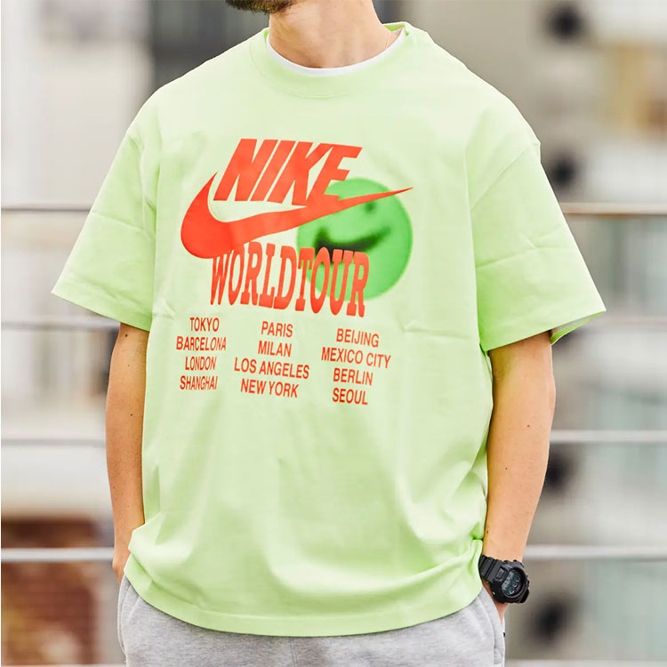 Мужская футболка Nike Sportswear (салатовая) — фото 3
