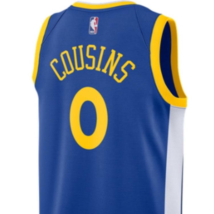 Мужские футболка Nike Icon Edition NBA Cousins SW (синяя) — фото 4