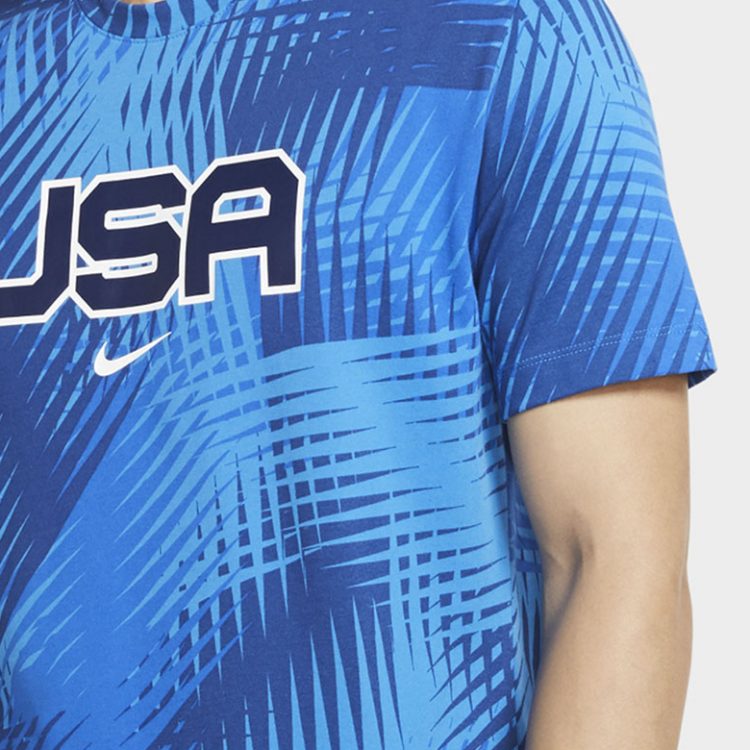 Мужская футболка Nike Dri-FIT Mixed Relays (светло-голубой) — фото 5
