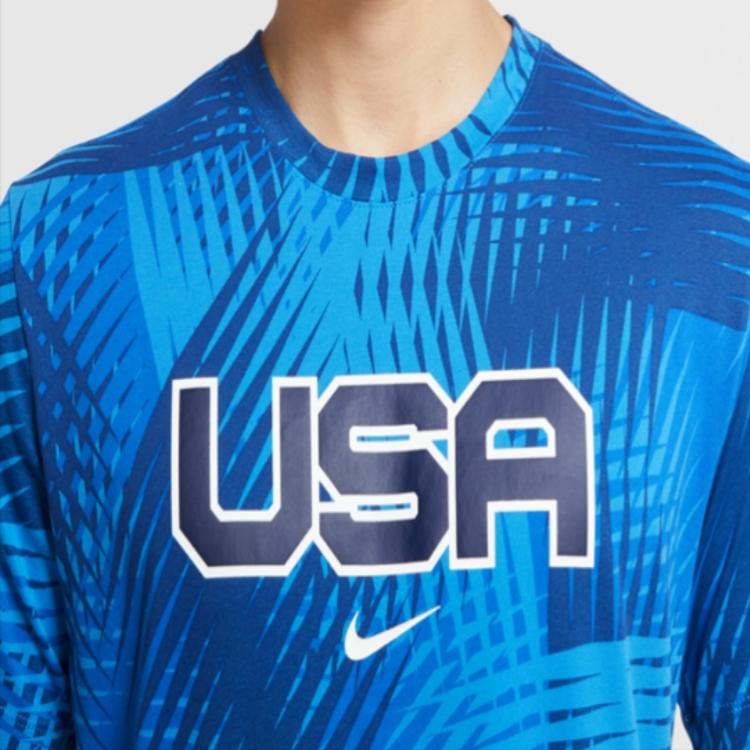 Мужская футболка Nike Dri-FIT Mixed Relays (светло-голубой) — фото 4
