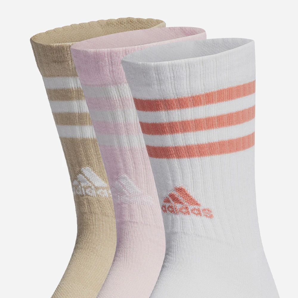 Adidas STRIPES CUSHIONED CREW SOCKS 3 PAIRS Crew Socks Unisex 3 Pack