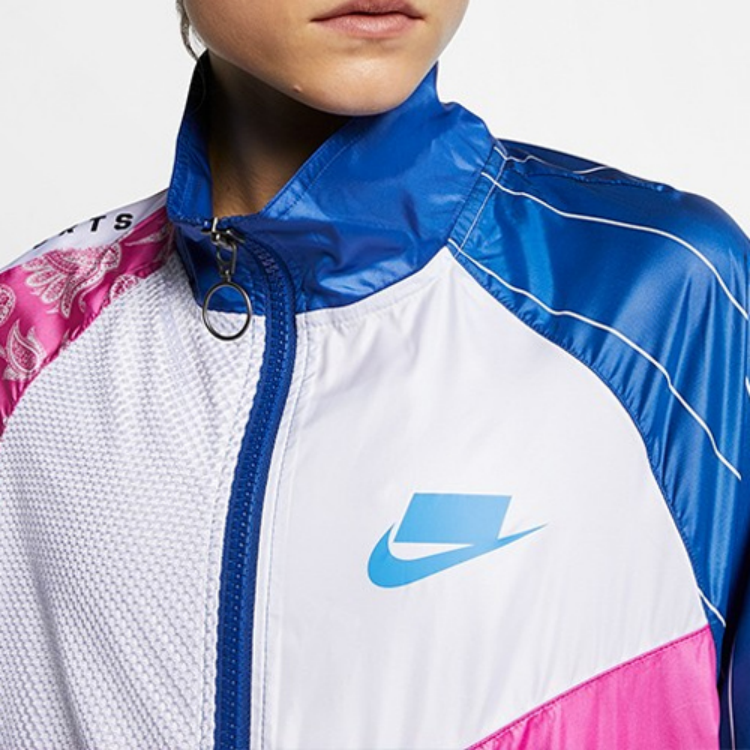 Женская куртка Nike Sportswear (сине-белый) — фото 2