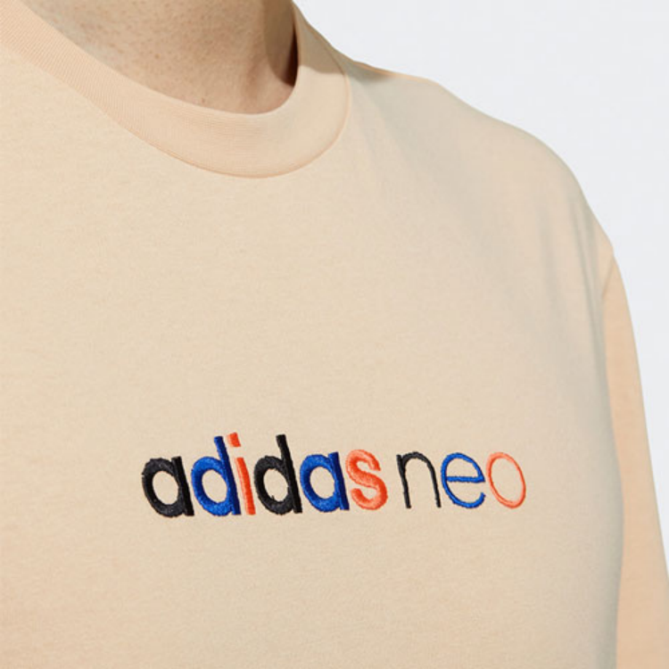 Мужские футболка adidas neo logoT (янтарно-желтый) — фото 5