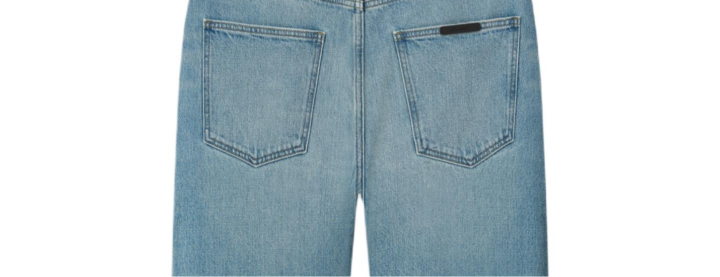 Джинсы Fear of God Essentials SS26 DENIM 5 POCKET JEANS CLASSIC BLUE (голубые) — фото 3