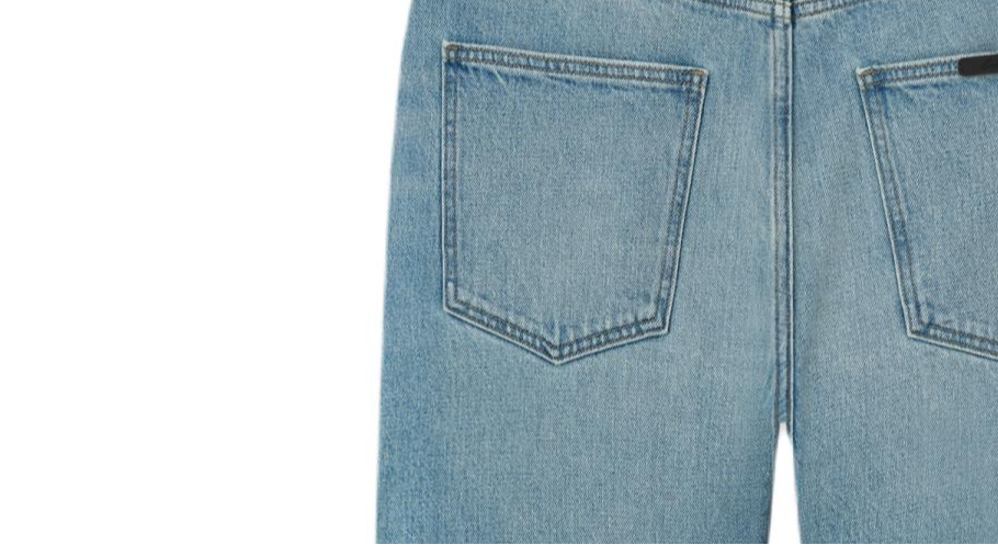 Джинсы Fear of God Essentials SS26 DENIM 5 POCKET JEANS CLASSIC BLUE (голубые) — фото 4
