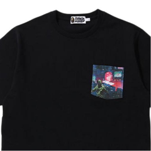 Мужская футболка A BATHING APE A BATHING APE T (однотонная) — фото 3