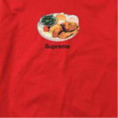 Футболка Supreme SS18 Chicken Dinner Tee (красная) — фото 3
