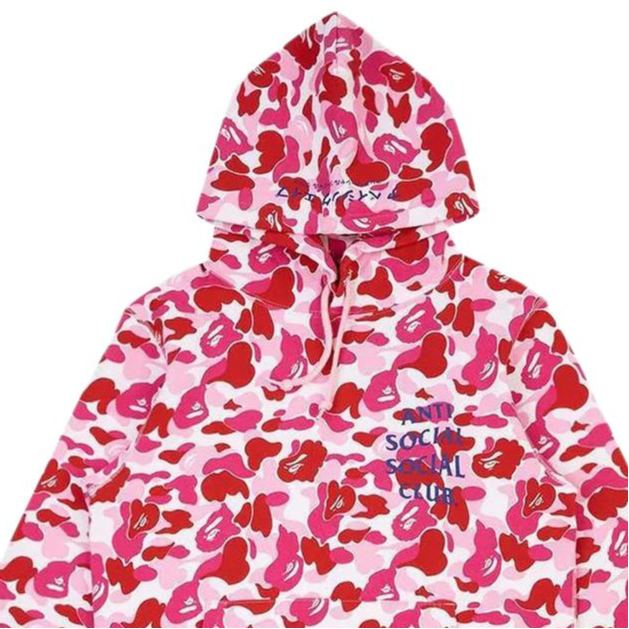 Худи A BATHING APE BAPE (розовый) — фото 3