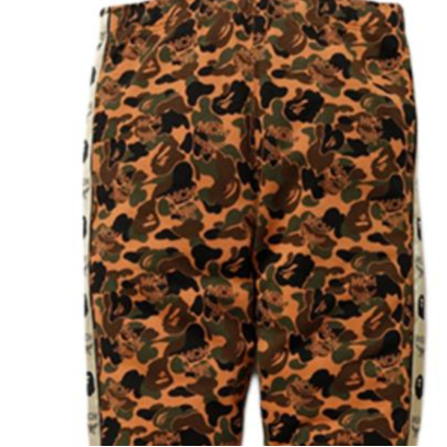 Мужские штаны A BATHING APE A BATHING APE × MCM BAPE x MCM (коричневые) — фото 3