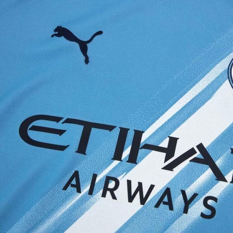 PUMA MCFC Manchester City HOME JERSEY REPLICA LS Soccer Jersey Men’s Light Blue