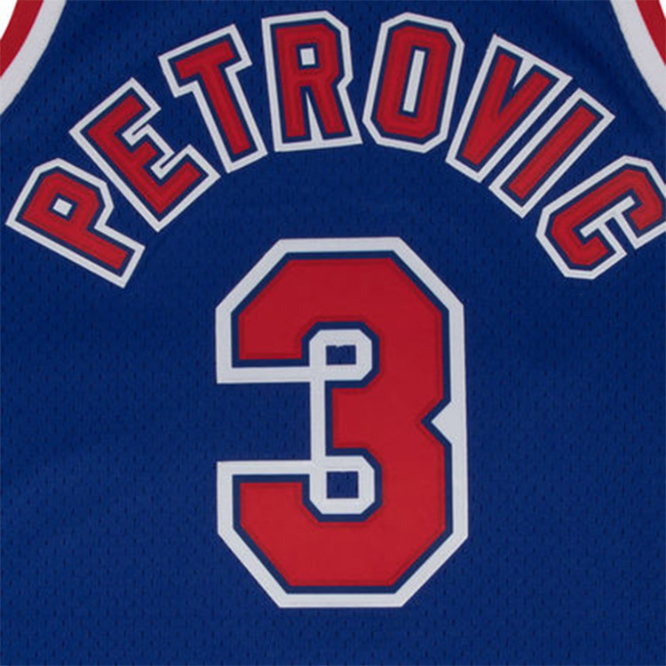 Mitchell Ness Drazen Petrovic New Jersey Nets 1992-93 jersey