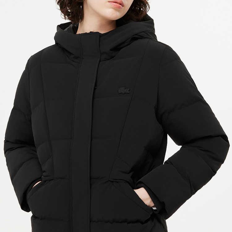 Женская куртка LACOSTE Down Jacket (черная) — фото 5