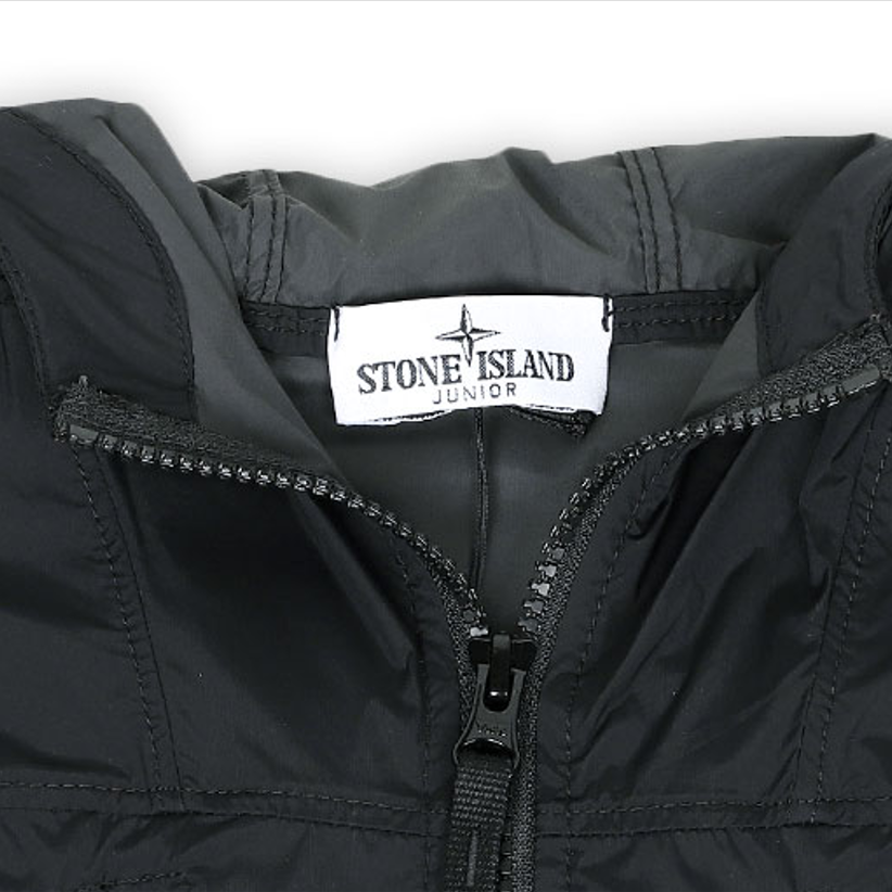 Детская куртка STONE ISLAND Logo (черная) — фото 4