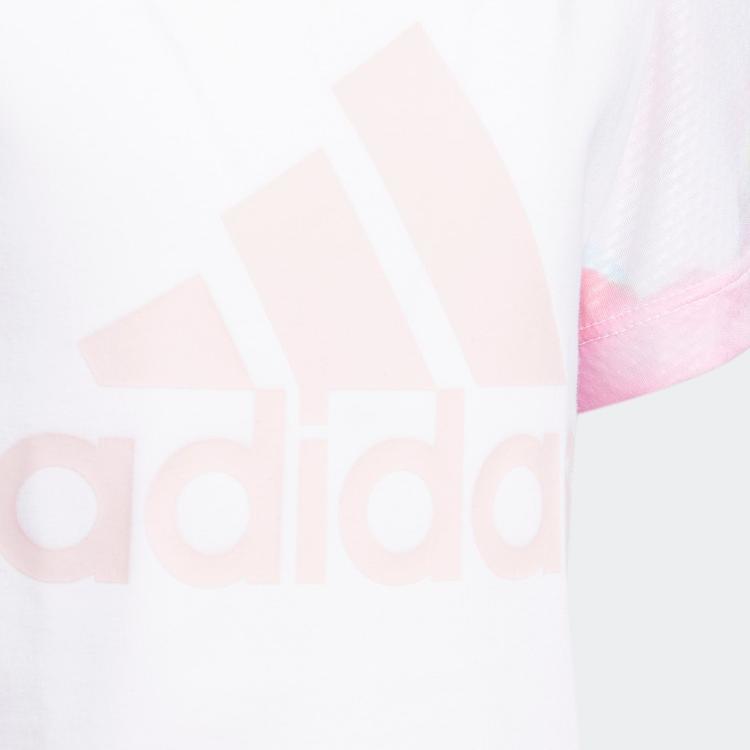 Женская футболка adidas (розовая) — фото 5