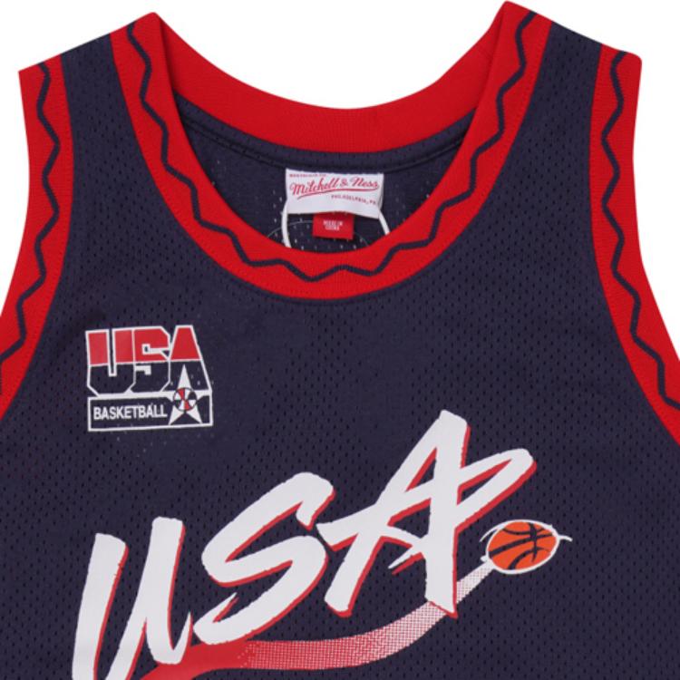 Mitchell Ness Basketball Jersey Men’s Navy Blue