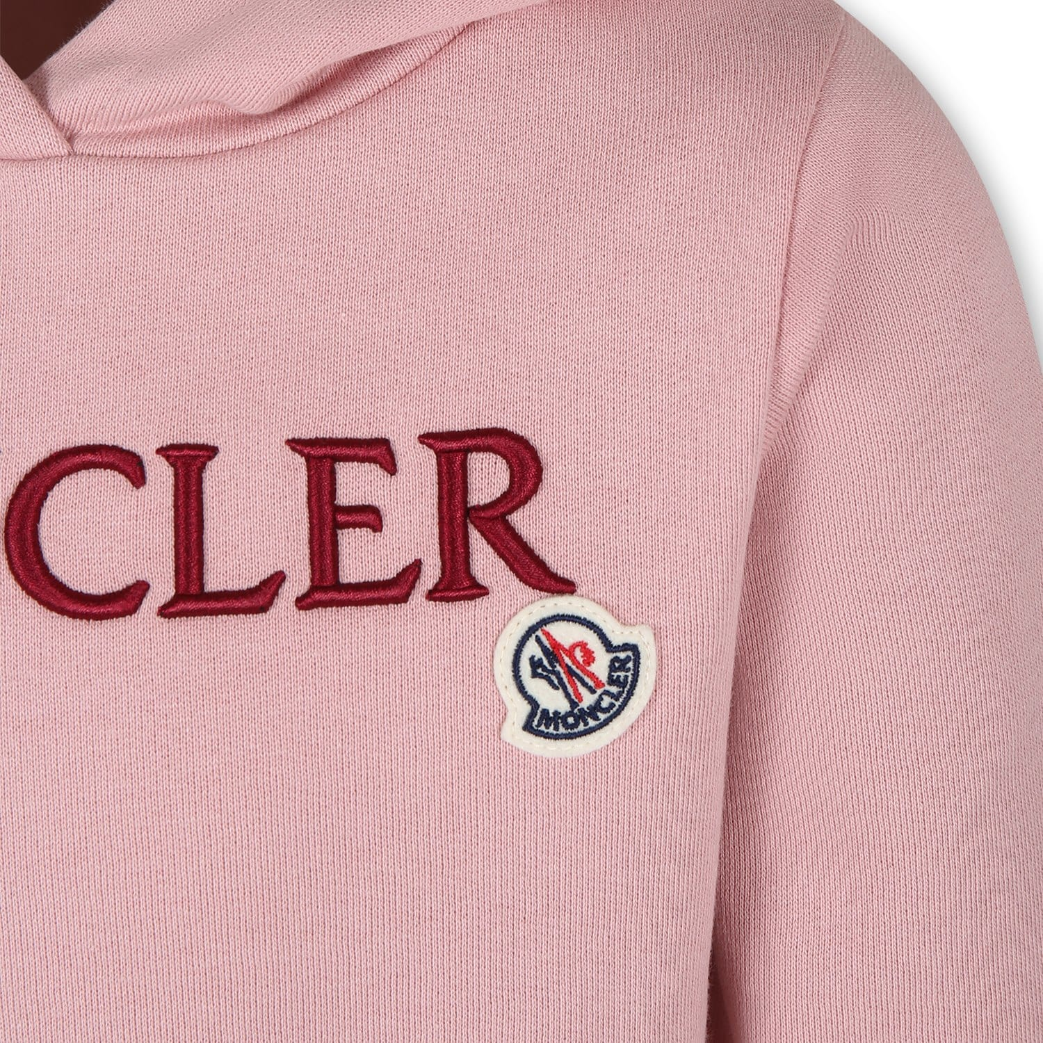 Детское худи Moncler (розовое) — фото 4