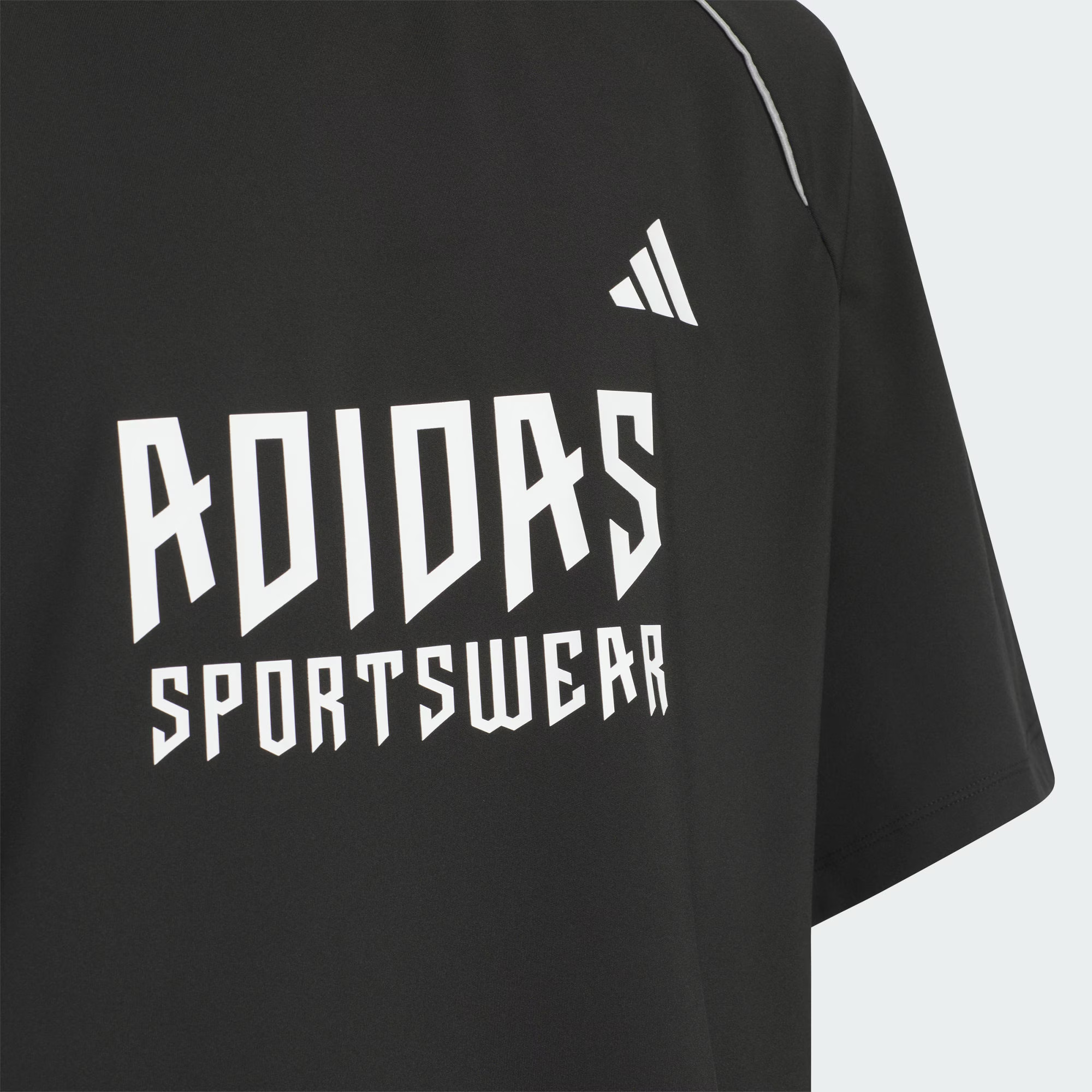 Футболка adidas SportswearT SS25 2-IN-1 LONG-SLEEVE TOP (черная) — фото 3