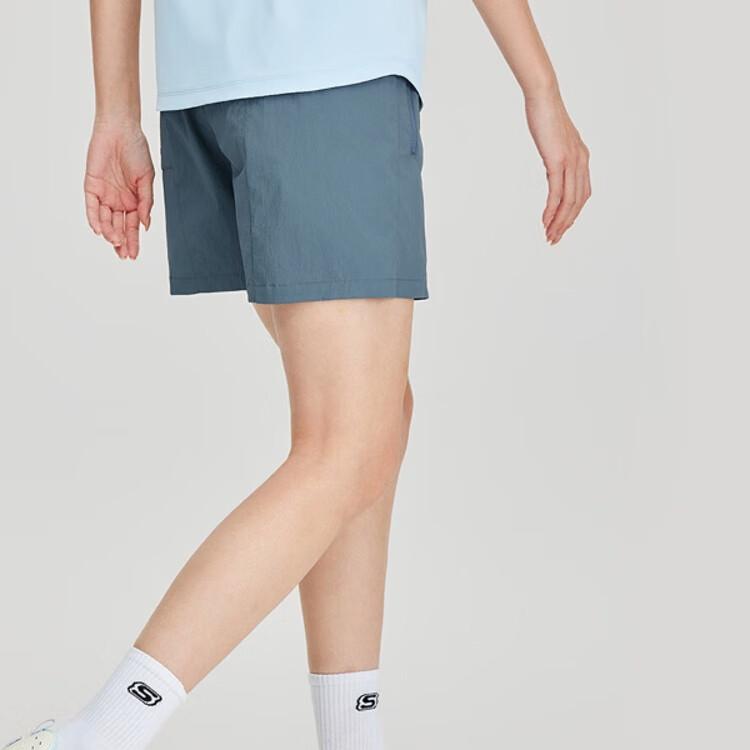 Skechers Casual Shorts Women’s Navy Blue Gray 027C
