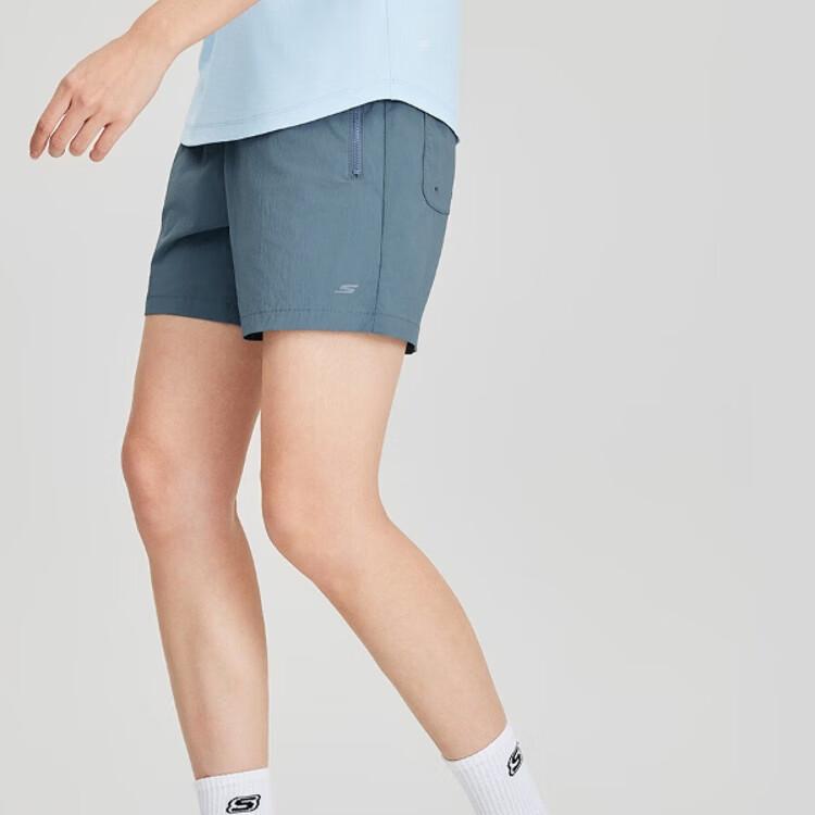 Skechers Casual Shorts Women’s Navy Blue Gray 027C