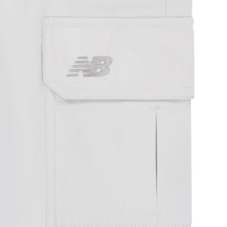 Детские штаны New Balance New Balance logo (серо-зеленые) — фото 3