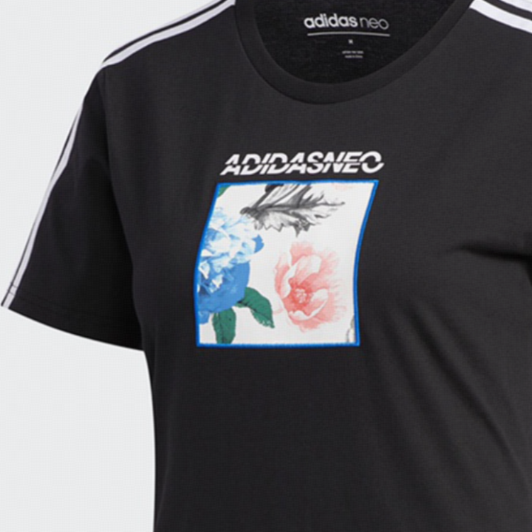 Женская футболка adidas neo FAVES TEE (черная) — фото 5