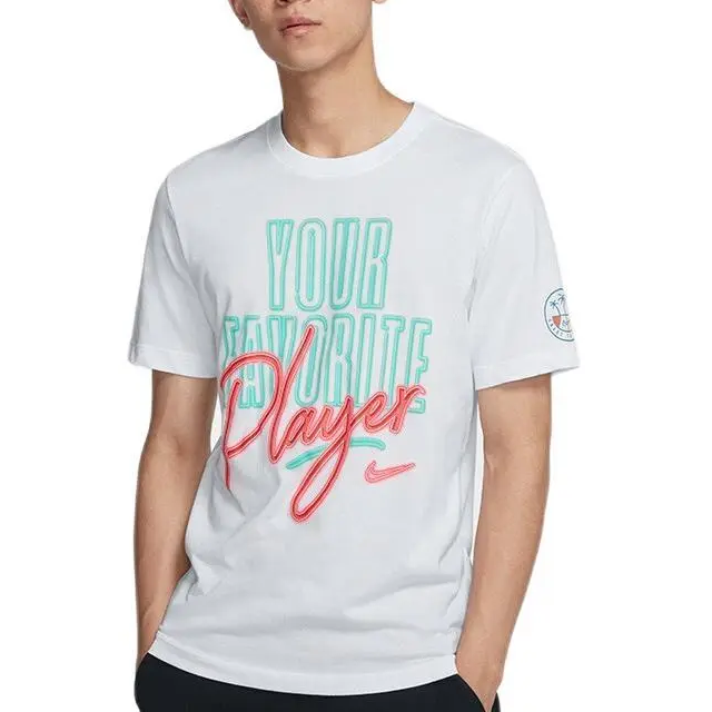 Мужская футболка Nike DRI-FIT Coast 2 Coast T (белый) — фото 2