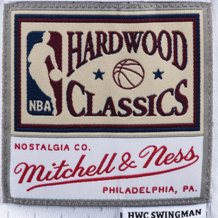 Mitchell Ness Basketball Jerseys Unisex White Moderate Straight Fit