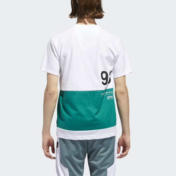 Мужская футболка adidas originals EQT (бело-зеленый) — фото 5