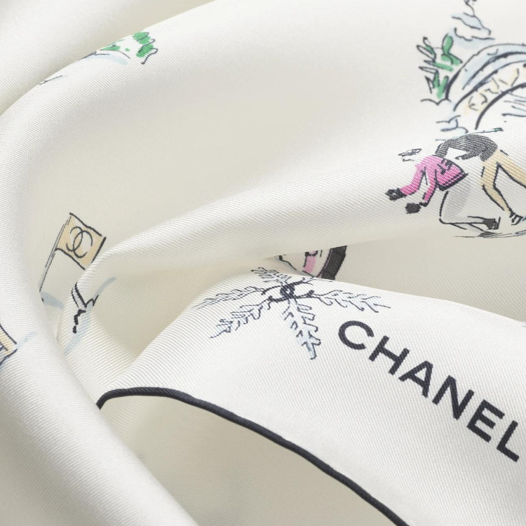 Банданы Chanel Coco Neige (черно-белые) — фото 2