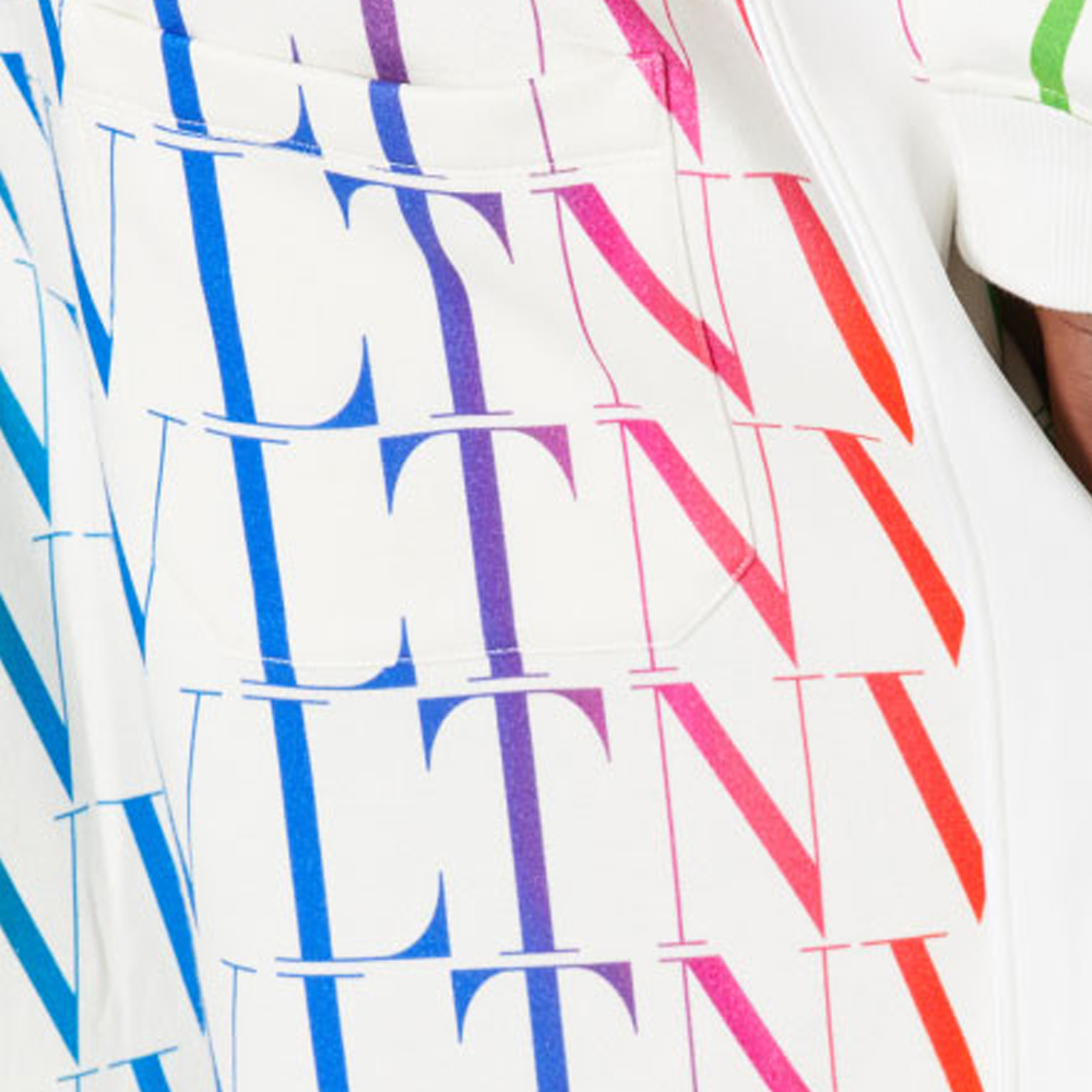 Мужские шорты Valentino SS21 Vltn Times (белые) — фото 5