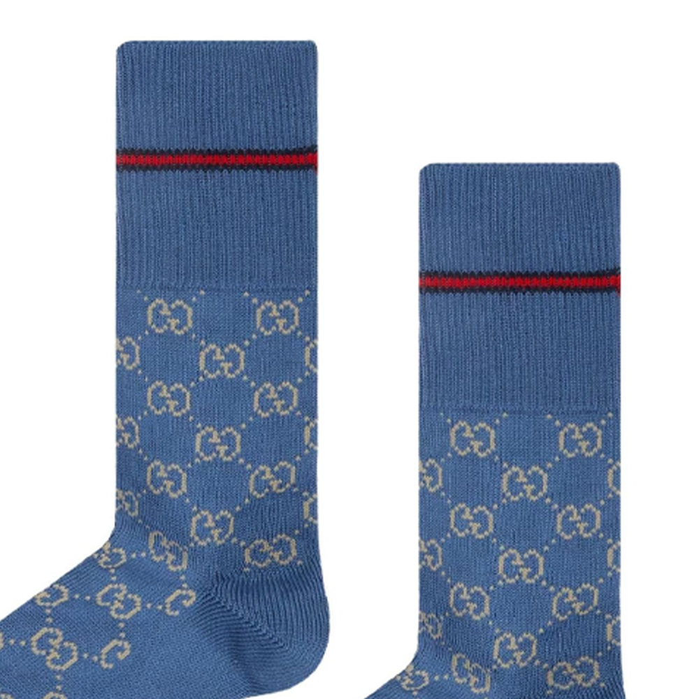 GUCCI SS23 Crew Socks Women’s Blue